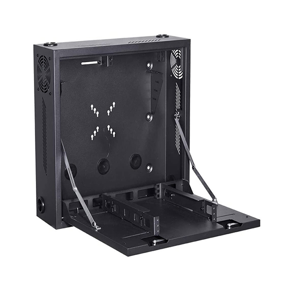 Lock Box Mount-B Black Wall mount safe box for DVR 18 x 18 x 5 inches